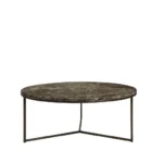 Cedes soffbord Ø100 cm marmor