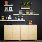 Front list vägghylla / tidsskriftställ