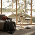 Pedestal sidobord justerbar höjd
