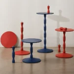 Pedestal sidobord justerbar höjd
