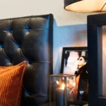 Vienna sänggavel i läder eller tyg