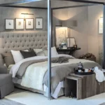 Vienna sänggavel i läder eller tyg