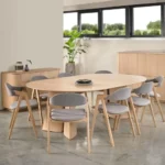 Collum matbord runt med ilägg