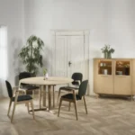 Malli matbord runt med ilägg