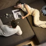Newilla bäddsoffa med divan avtagbar klädsel