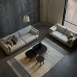 Bloom soffa 3-sits med ben eller sockel