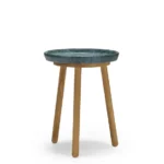 Tureen sidobord / satsbord Ø38 cm marmor Verde Alpi