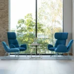 Milo Låg fåtölj metallben