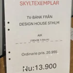 Air tv-bänk från Design House Stockholm/Reapris 13.900:-