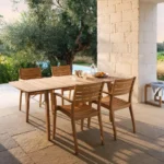 Ballare matbord 196×90 cm med fast skiva
