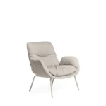 Milo Låg fåtölj metallben