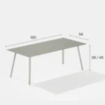 Mosaiko soffbord rektangulärt 120×56 cm