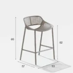 Niwa barstol sitthöjd 62 cm