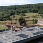Traverse fåtölj med armstöd