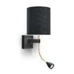 Dual vägglampa med spotlight