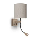 Dual vägglampa med spotlight