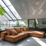 Samet low soffa byggbar