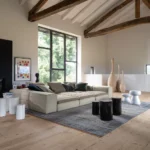 Samet low soffa byggbar