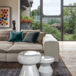 Samet low soffa byggbar