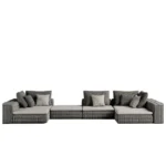 Samet low soffa byggbar