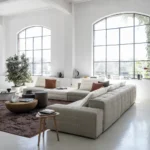 Samet soffa byggbar