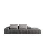 Samet soffa byggbar