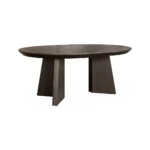 Trent Slim matbord Ø130 cm med ilägg