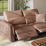 Amorevole C176 soffa med recliner i tyg eller läder
