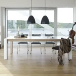 GM 7700 matbord med ben i Corian