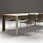 GM 7700 matbord med ben i Corian