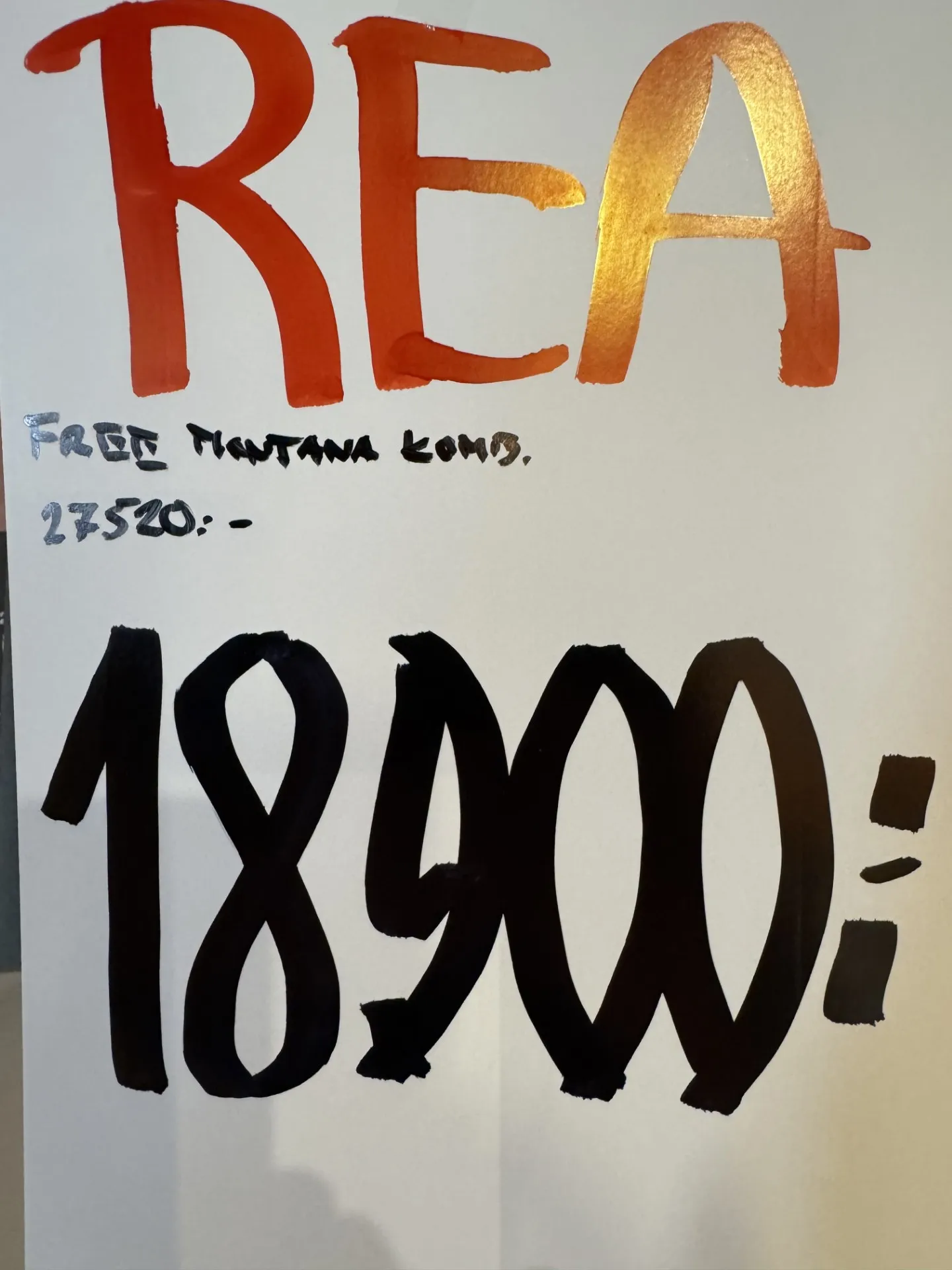 Free Montana kombination av Montana/Reapris 18900:-