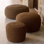 Circle fotpall / puff extra stor