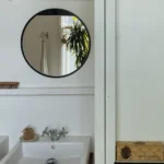 Tillbakablick spegel rund