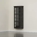 Dark Oak N4 vitrinskåp vägghängt