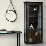 Dark Oak N4 vitrinskåp vägghängt