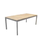 Drop matbord teak med ilägg