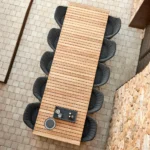 Drop matbord teak med ilägg
