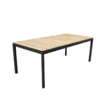 Drop matbord teak med ilägg