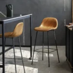 Fiber barstol / barpall 65 cm stålunderrede