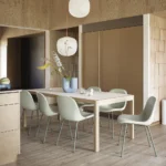 Fiber stol stålunderrede