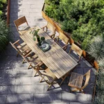 Flip fällstol med armstöd