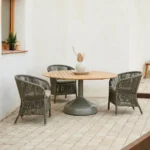 Glaze matbord Ø144 cm