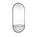 Haga Basic oval spegel med förvaringskrog