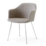 Rely karmstol med metallben HW35 helklädd