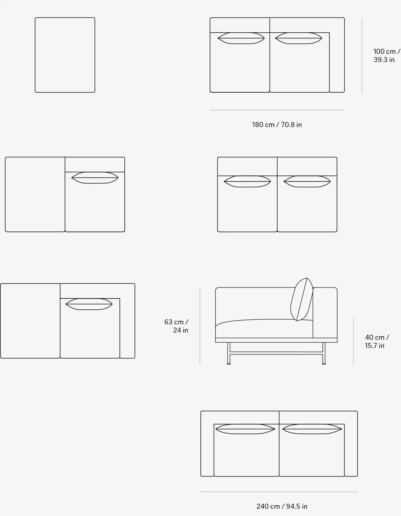 Vipp610 Loft hörnsoffa