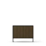 Line Burned Walnut skänk 2 dörrar ben eller sockel