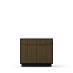 Line Burned Walnut skänk 2 dörrar hög ben eller sockel