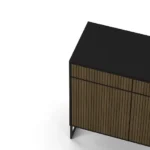 Line Burned Walnut skänk 2 dörrar hög ben eller sockel