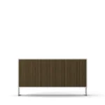 Line Burned Walnut skänk 3 dörrar ben eller sockel