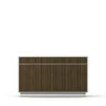 Line Burned Walnut skänk 3 dörrar hög ben eller sockel